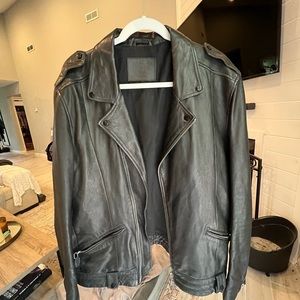All saints leather jacket